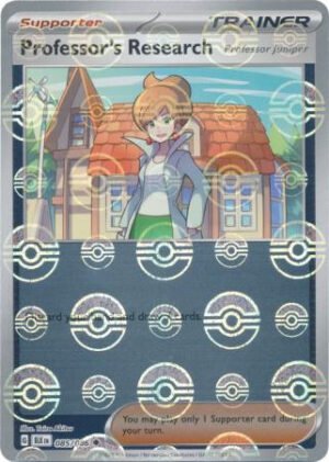 SV Black Bolt 085/086 Professor's Research [Professor Juniper] (POKE BALL Reverse Holo)