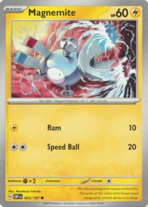 SV Obsidian Flames 063/197 Magnemite
