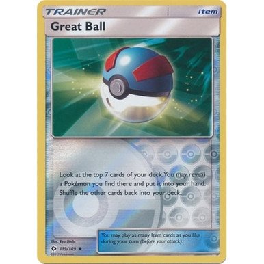 Sun and Moon (Base Set) 119/149 Great Ball (Reverse Holo)