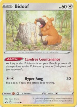 Crown Zenith 111/159 Bidoof