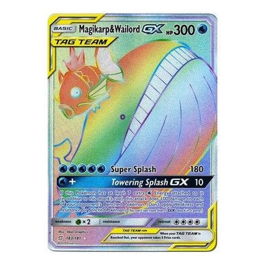 SM Team Up 183/181 Magikarp & Wailord GX (Rainbow Rare Tag Team)