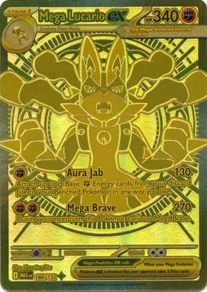 Mega Evolution 188/132 Mega Lucarioex (Mega Hyper Rare)