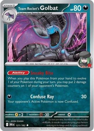SV Destined Rivals 121/182 Team Rocket’s Golbat