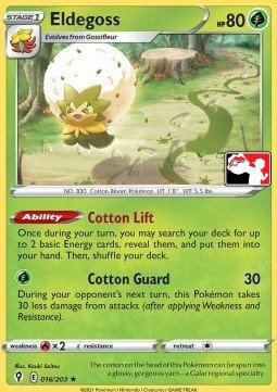 Evolving Skies 016/203 Eldegoss (Prize Pack League Promo Non-Holo)