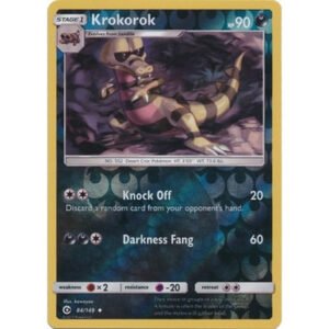 Sun and Moon (Base Set) 84/149 Krokorok (Reverse Holo)