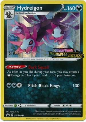 Sword & Shield Promo SWSH037 Hydreigon (STAFF)