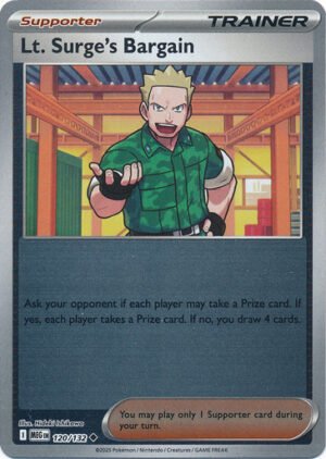 Mega Evolution 120/132 Lt. Surge's Bargain (Reverse Holo)
