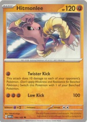 Scarlet & Violet 151 106/165 Hitmonlee