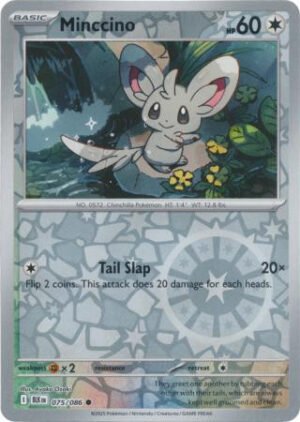 SV Black Bolt 075/086 Minccino (Reverse Holo)