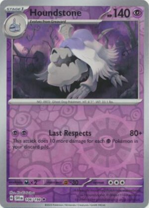 Scarlet & Violet (Base Set) 106/198 Houndstone (Reverse Holo)