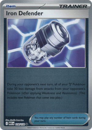 Mega Evolution 118/132 Iron Defender (Reverse Holo)