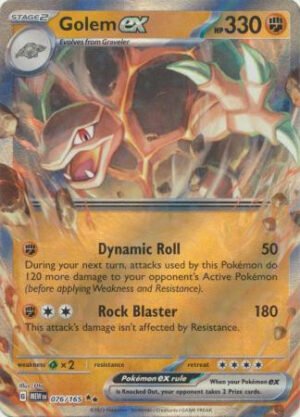Scarlet & Violet 151 076/165 Golem ex (Half Art)