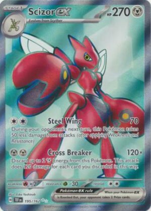 SV Temporal Forces 195/162 Scizor ex (Full Art)