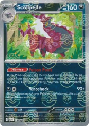SV Black Bolt 056/086 Scolipede (MASTER BALL Reverse Holo)