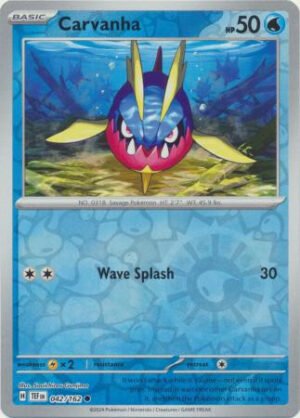 SV Temporal Forces 042/162 Carvanha (Reverse Holo)