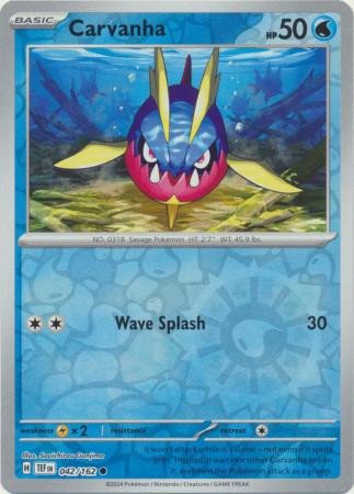 SV Temporal Forces 042/162 Carvanha (Reverse Holo)