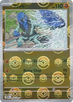 SV White Flare 049/086 Sawk (POKE BALL Reverse Holo)