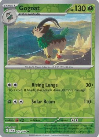 Scarlet & Violet (Base Set) 012/198 Gogoat (Reverse Holo)