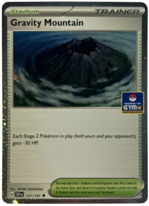 SV Surging Sparks 177/191 Gravity Mountain (Gym Stamp Cosmo Holo)