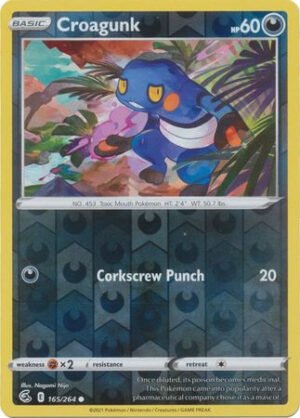 Fusion Strike 165/264 Croagunk (Reverse Holo)