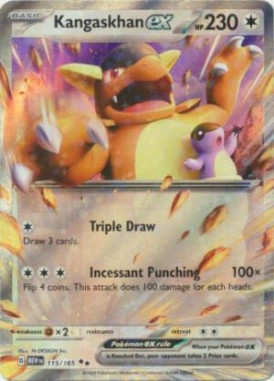 Scarlet & Violet 151 115/165 Kangaskhan ex (Half Art)