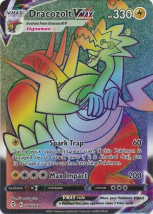 Evolving Skies 210/203 Dracozolt VMAX (Rainbow Rare)