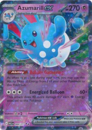 ME Ascended Heroes 084/217 Azumarill ex (Half Art)