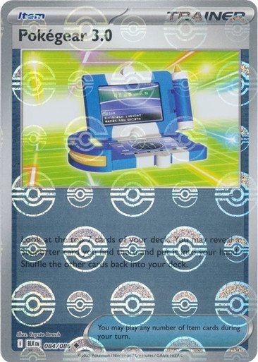 SV Black Bolt 084/086 Pokegear 3.0 (POKE BALL Reverse Holo)