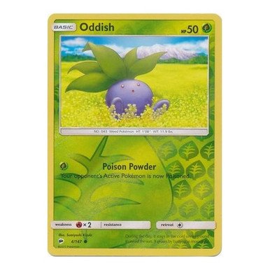 SM Burning Shadows 004/147 Oddish (Reverse Holo)