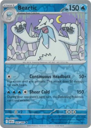 SV Black Bolt 026/086 Beartic (Reverse Holo)