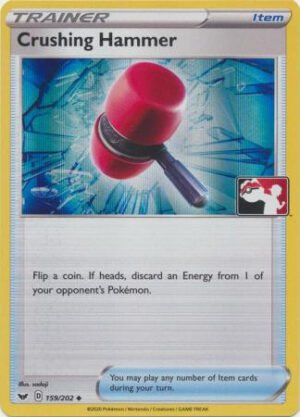 Sword & Shield (Base) 159/202 Crushing Hammer (Prize Pack League Promo Holo)