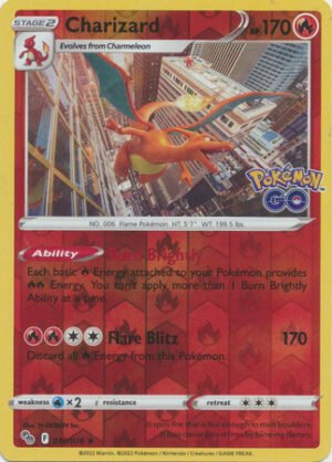 Pokemon GO 010/078 Charizard (Reverse Holo)
