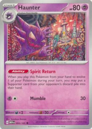 Scarlet & Violet 151 093/165 Haunter