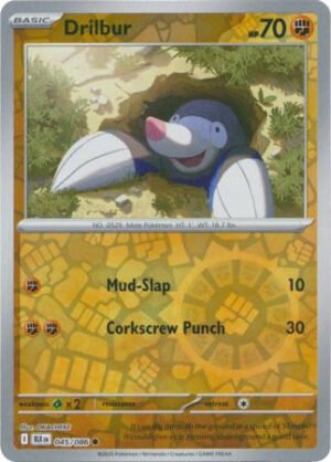 SV Black Bolt 045/086 Drilbur (Reverse Holo)