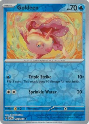 Scarlet & Violet 151 118/165 Goldeen (Reverse Holo)