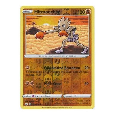 Sword & Shield (Base) 095/202 Hitmonchan (Reverse Holo)
