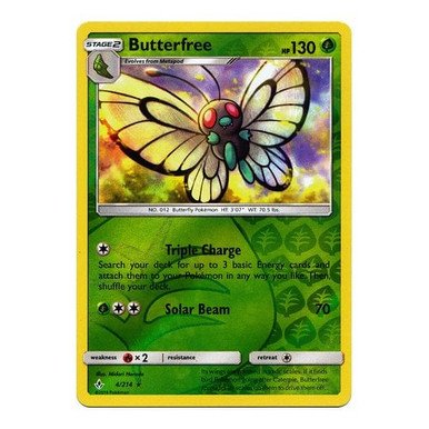 SM Unbroken Bonds 004/214 Butterfree (Reverse Holo)