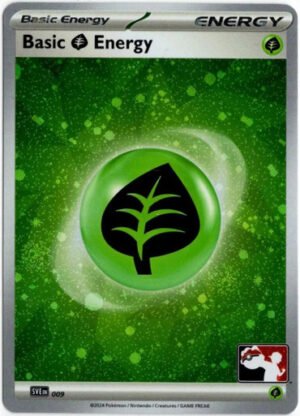 Scarlet & Violet SVE EN09 Basic Grass Energy (Prize Pack League Promo Cosmo Holo)