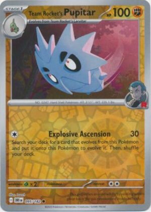 SV Destined Rivals 095/182 Team Rocket's Pupitar (Reverse Holo)