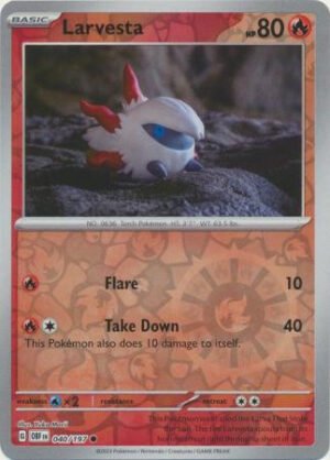 SV Obsidian Flames 040/197 Larvesta (Reverse Holo)