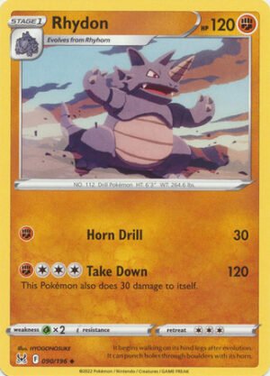 SWSH Lost Origin 090/196 Rhydon