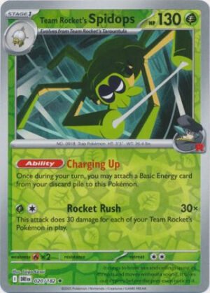 SV Destined Rivals 020/182 Team Rocket’s Spidops (Reverse Holo)