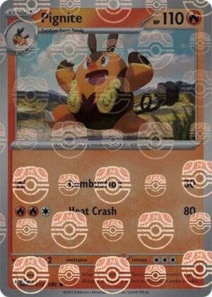 SV White Flare 012/086 Pignite (MASTER BALL Reverse Holo)