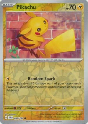 SV Temporal Forces 051/162 Pikachu (Reverse Holo)