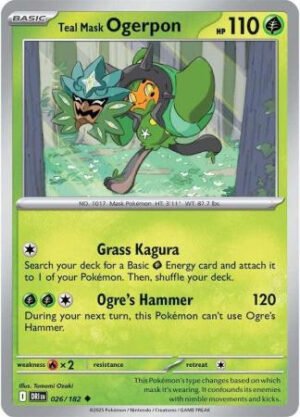 SV Destined Rivals 026/182 Teal Mask Ogerpon
