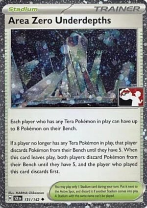 SV Stellar Crown 131/142 Area Zero Underdepths (Prize Pack League Promo Cosmo Holo)