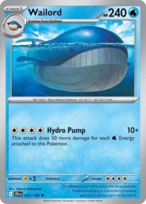 SV Journey Together 041/159 Wailord (Holo)