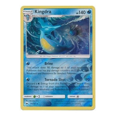 SM Burning Shadows 031/147 Kingdra (Reverse Holo)