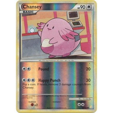 HeartGold & SoulSilver 58/123 Chansey (Reverse Holo)