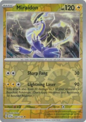 Scarlet & Violet (Base Set) 080/198 Miraidon (Reverse Holo)